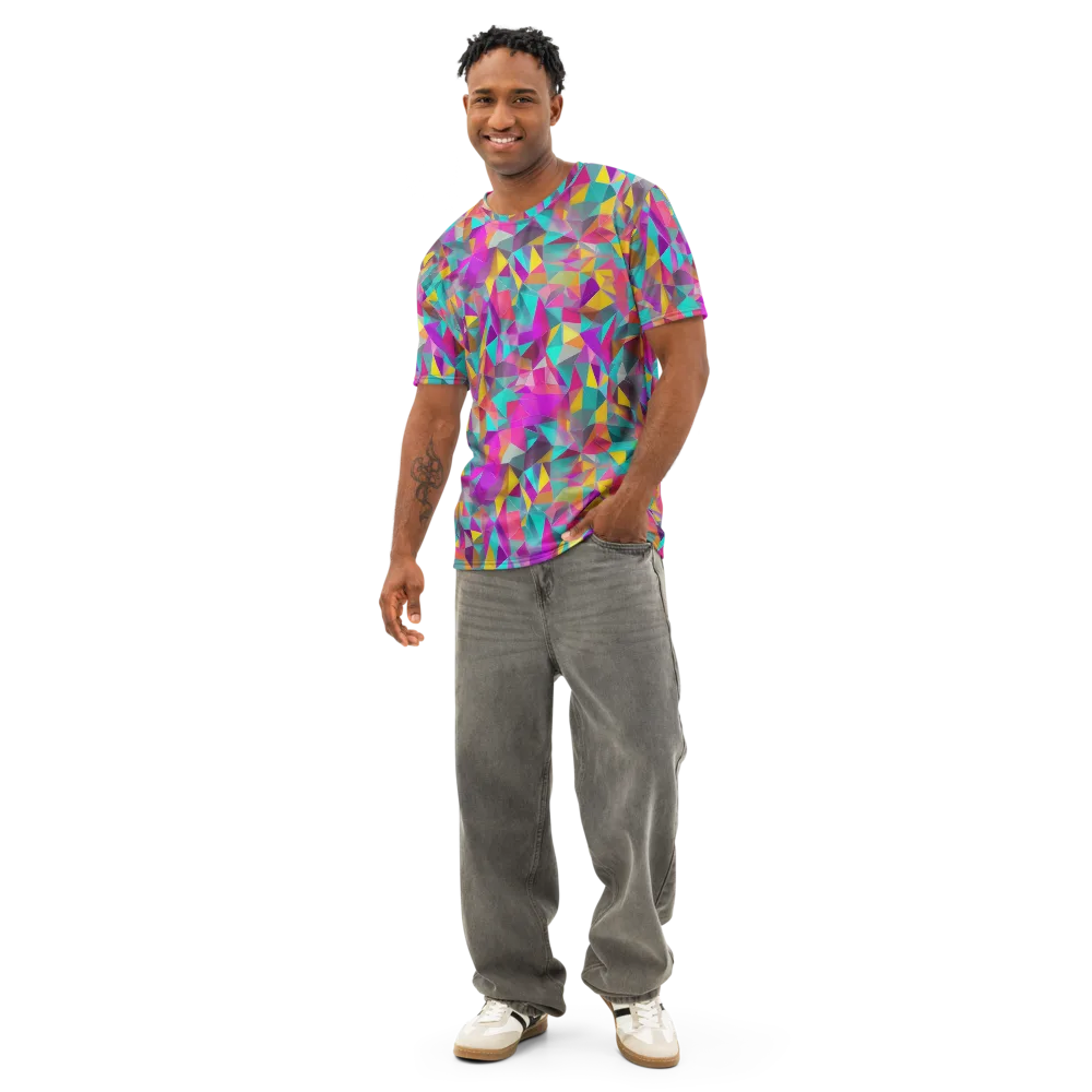 Prism Bazaar on Men's Cotton Crew Neck T-Shirt — Front