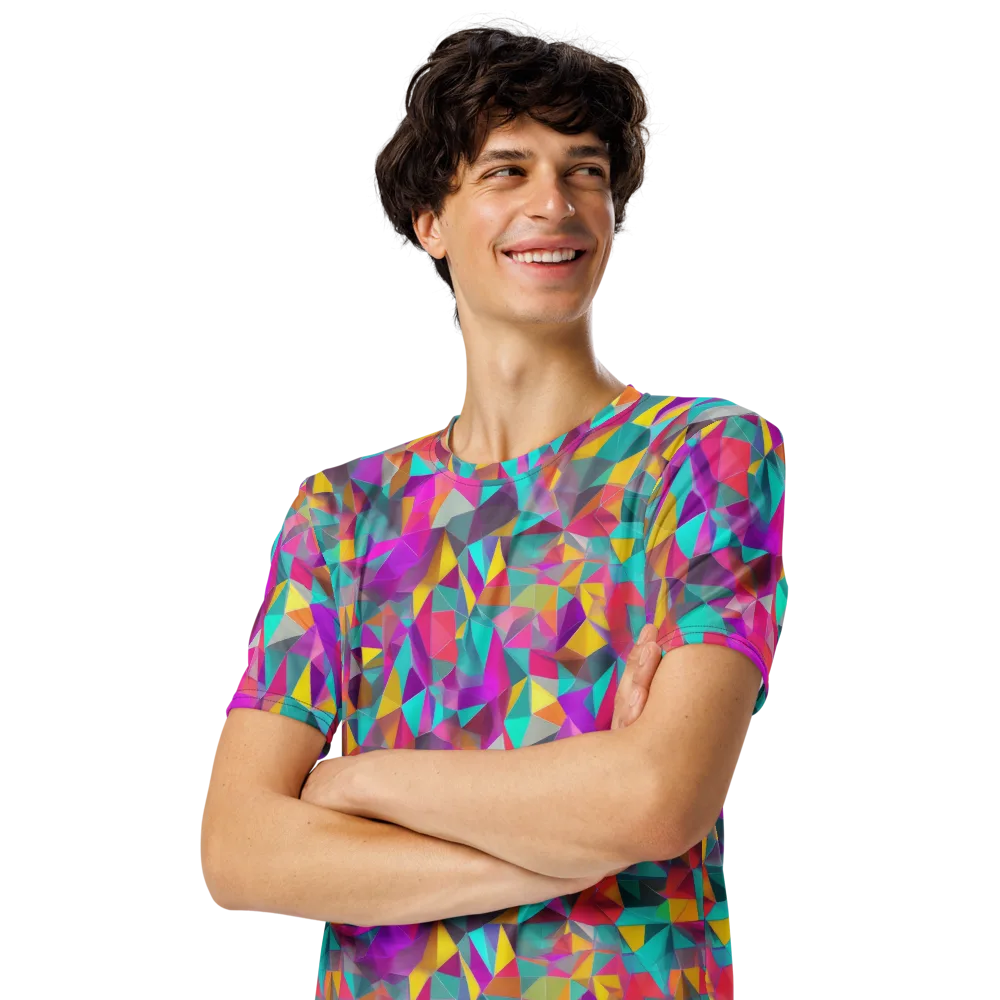 Prism Bazaar on Men's Crew Neck T-Shirt — Left Front