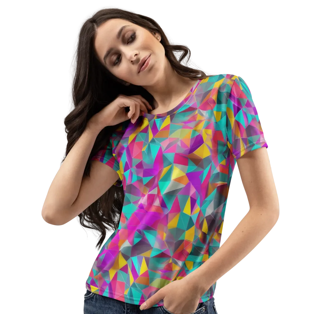 Prism Bazaar on Women's Crew Neck T-Shirt — Left Front