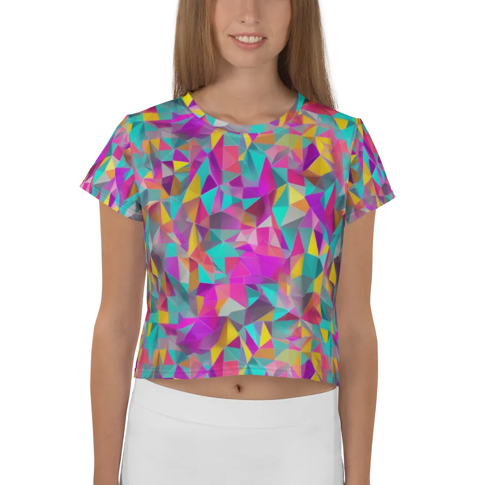 Prism Bazaar on Crop Tee — Front