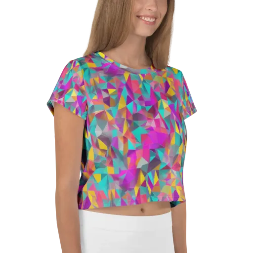 Prism Bazaar on a Crop Tee