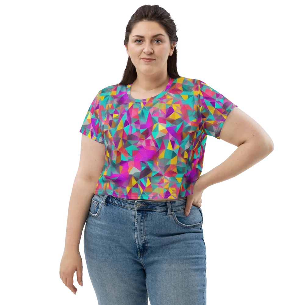Prism Bazaar on Crop Tee — Front