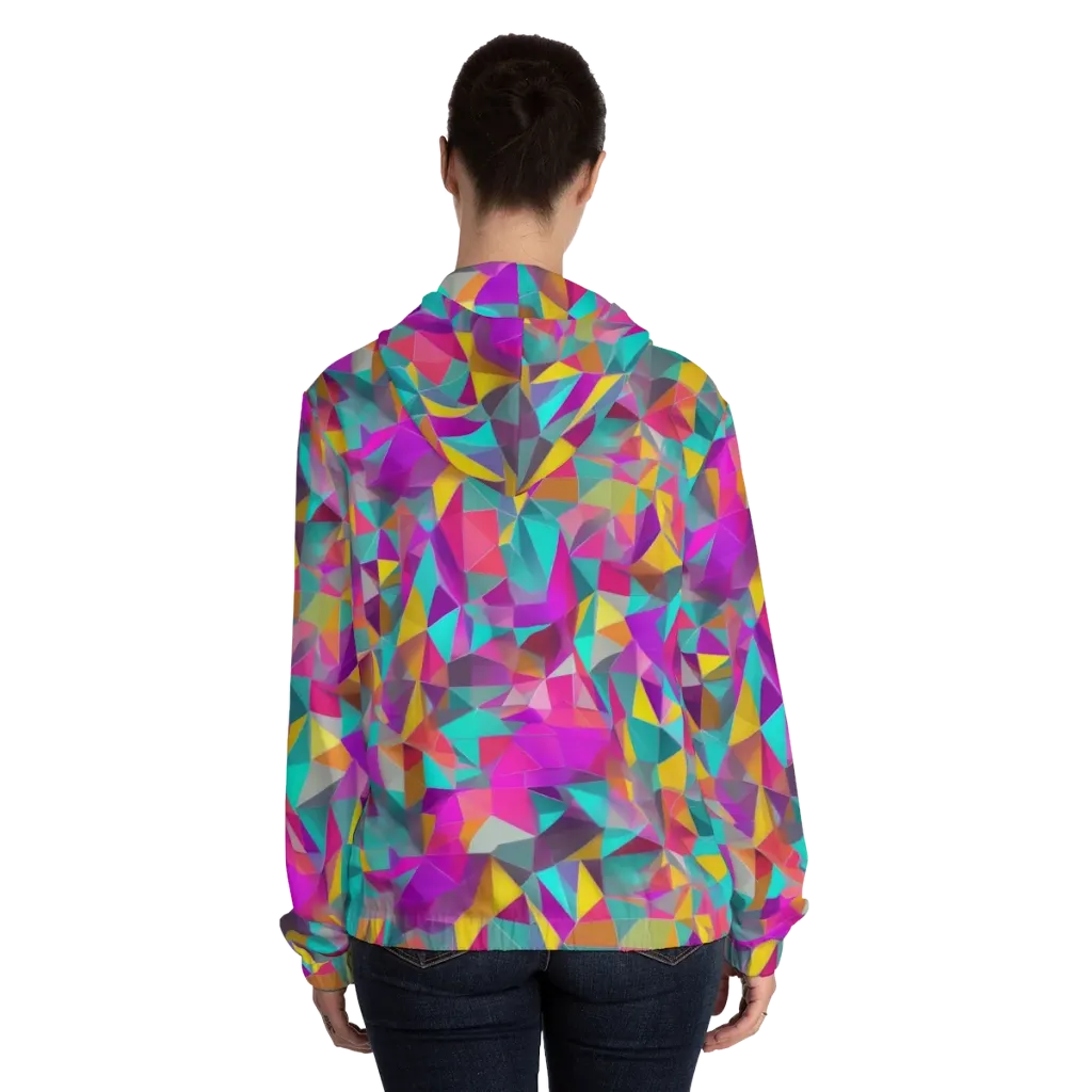 Prism Bazaar on Women's Full-Zip Hoodie — Back On Person