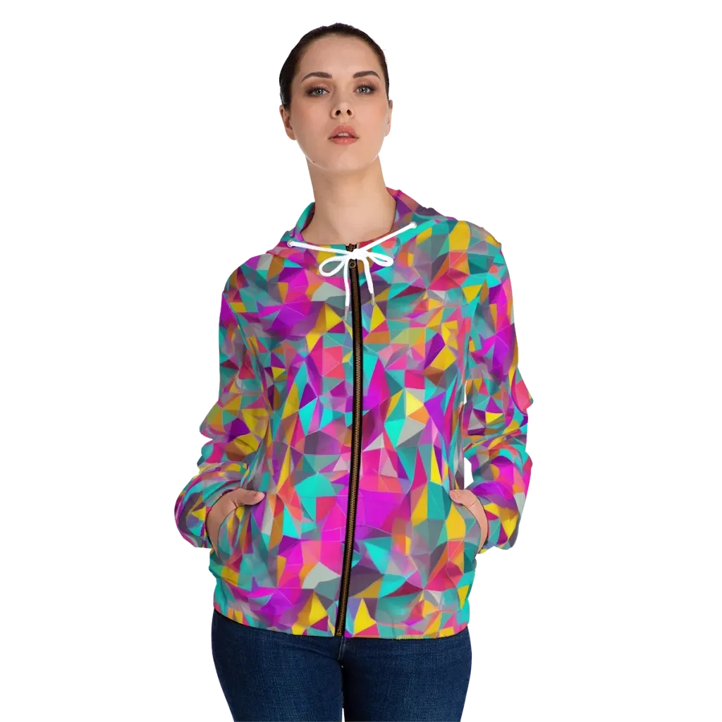 Prism Bazaar on Women's Full-Zip Hoodie — Front On Person