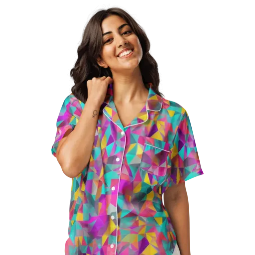 Prism Bazaar on a Women's Short Sleeve Pajama Top