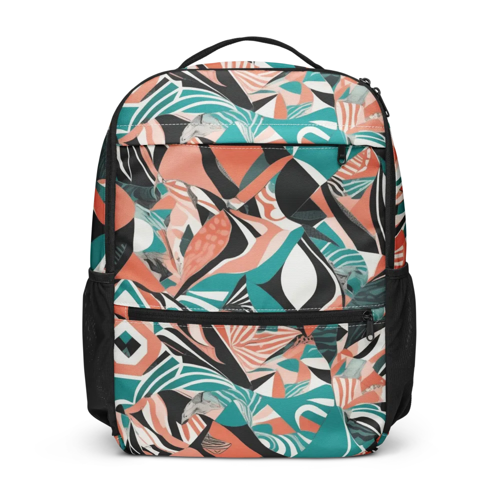 Coral Kinetic on Utility Backpack — Front
