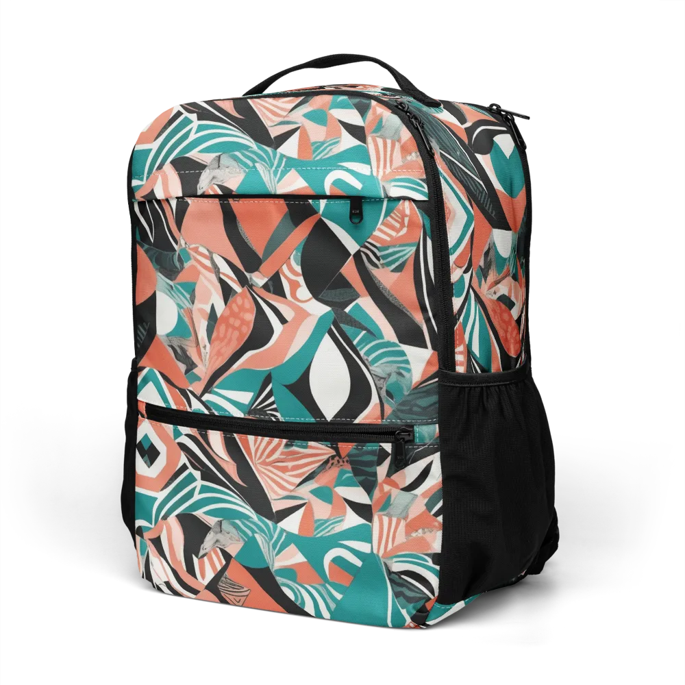 Coral Kinetic on Utility Backpack — Left Front