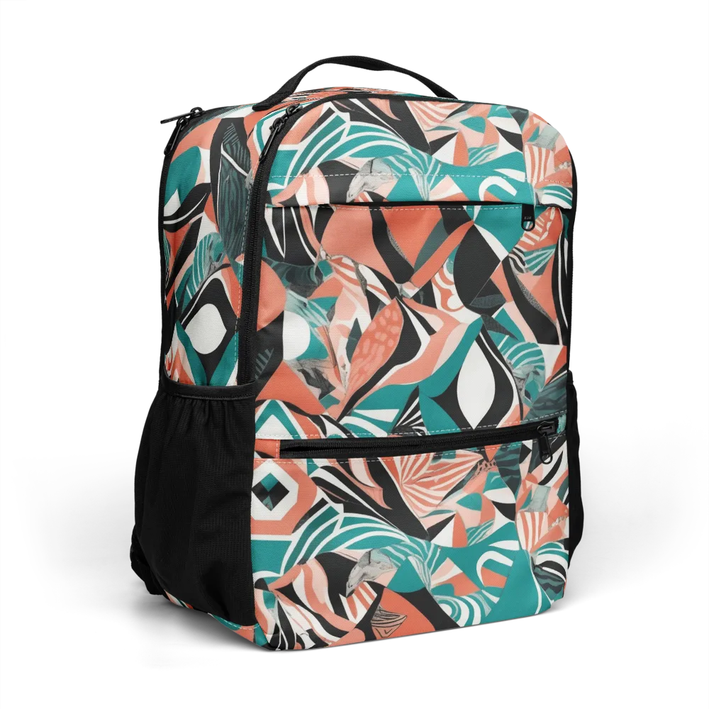 Coral Kinetic on Utility Backpack — Right Front