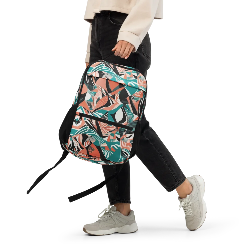 Coral Kinetic on Utility Backpack — Front