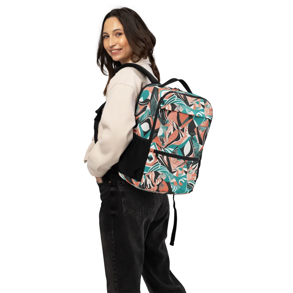Coral Kinetic on Utility Backpack — Back