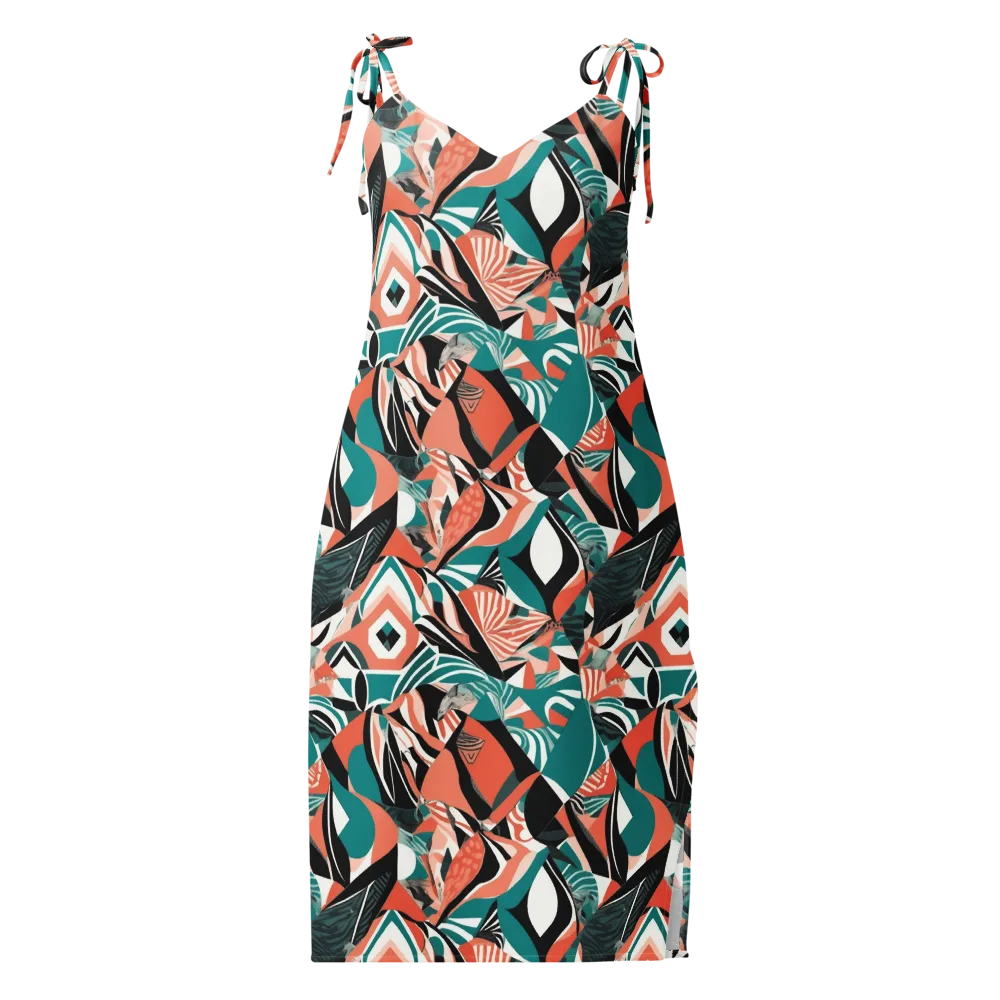 Coral Kinetic on Slip Dress — Front
