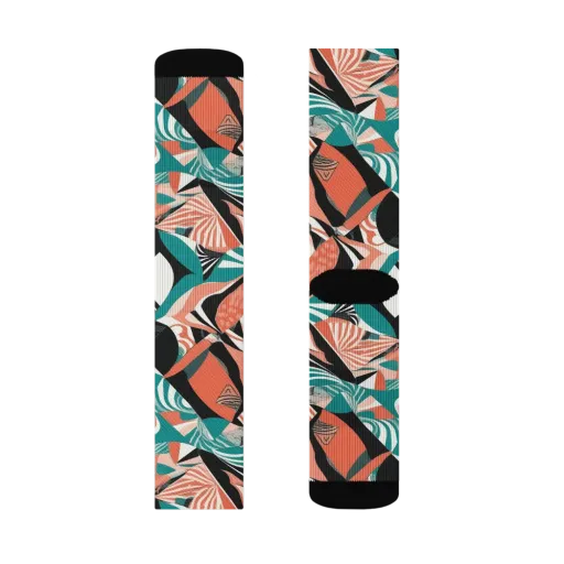 Coral Kinetic on a Socks