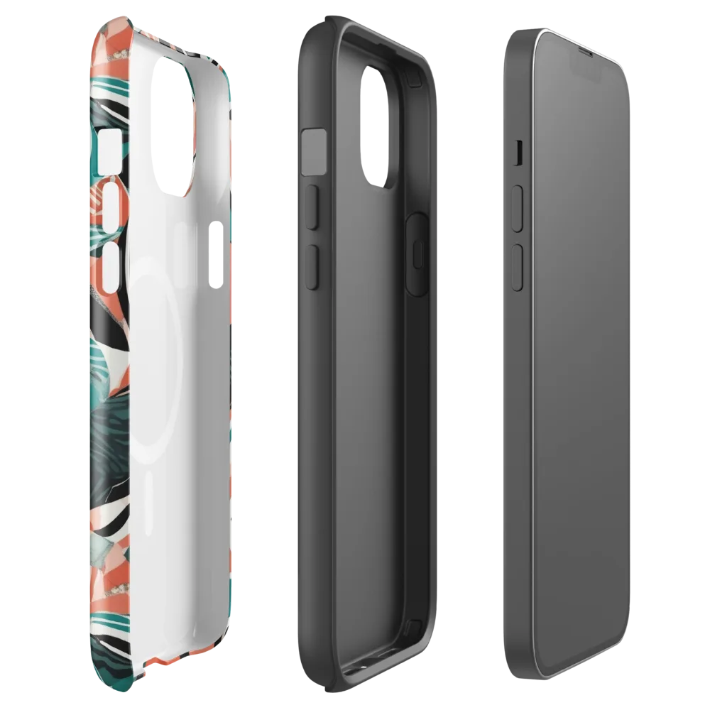 Coral Kinetic on MagSafe Tough Case for iPhone® — Front