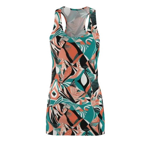Coral Kinetic on a Racerback Dress