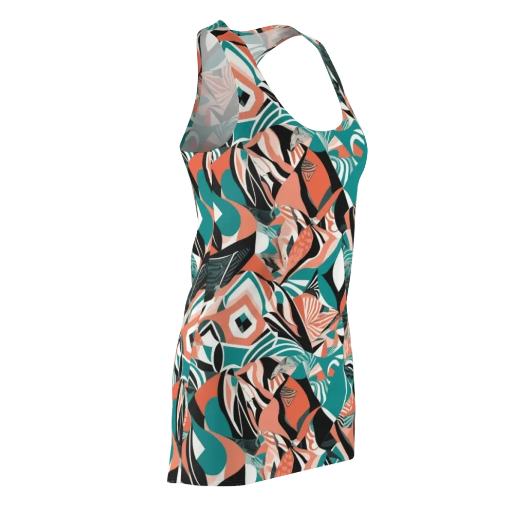 Coral Kinetic on Racerback Dress — Front Side
