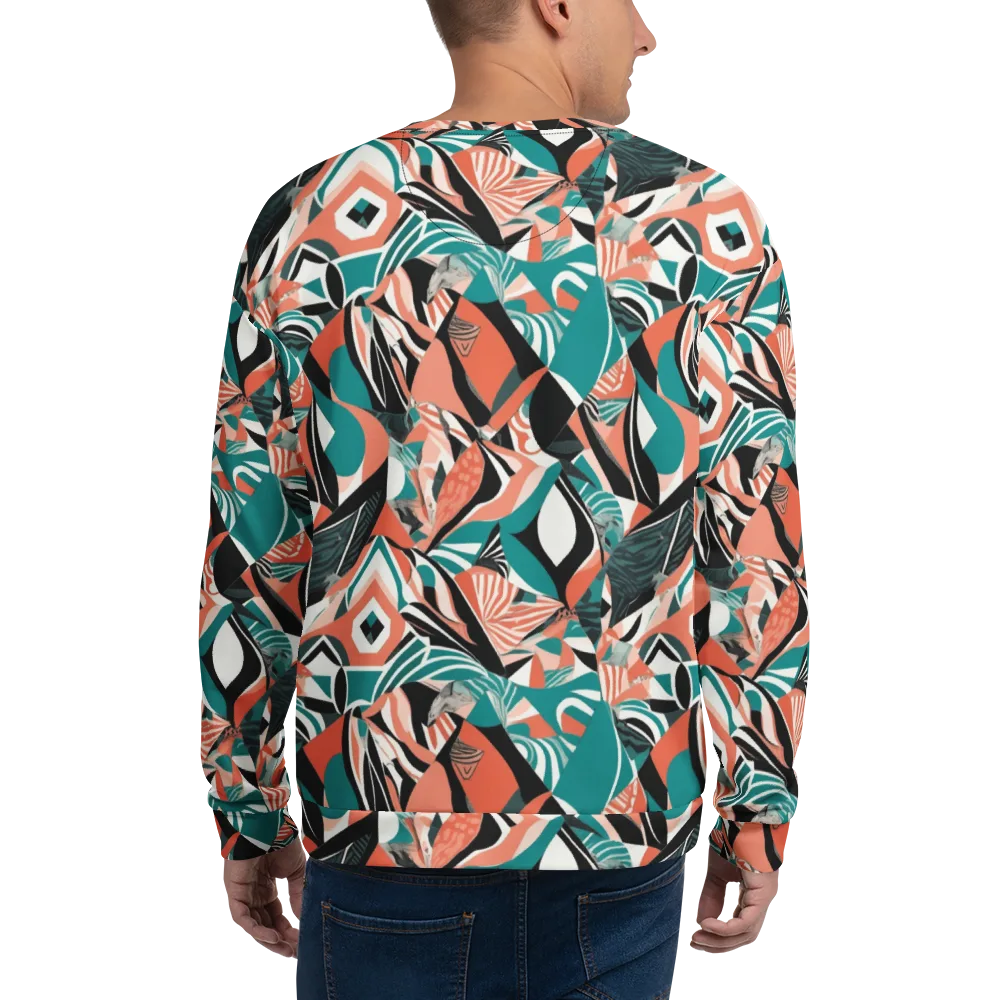 Coral Kinetic on Sweatshirt — Back