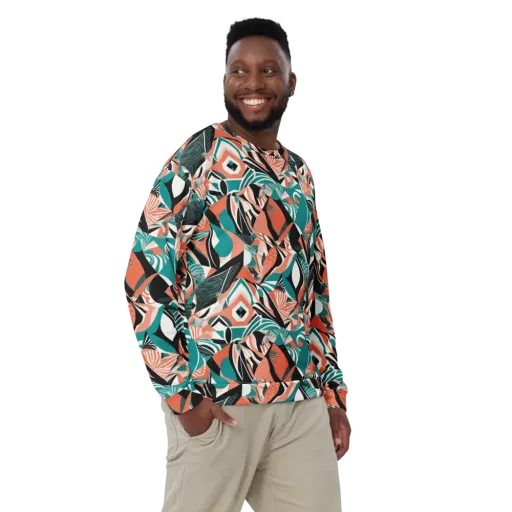 Coral Kinetic on a Sweatshirt