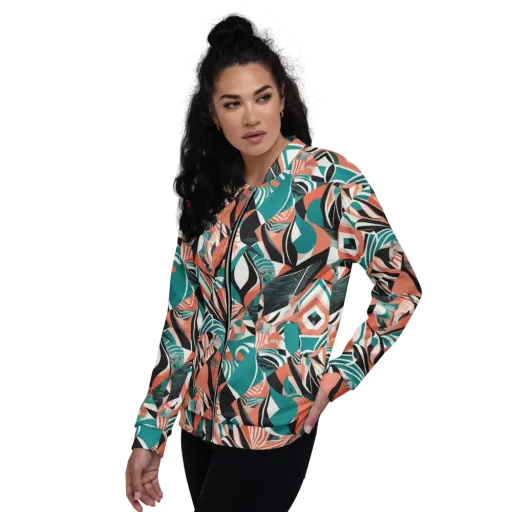 Coral Kinetic on a Bomber Jacket