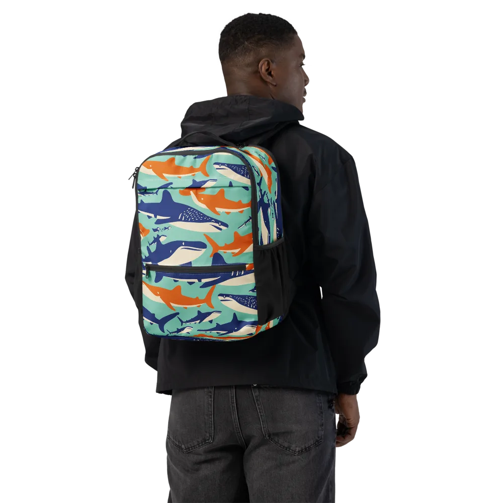 Tidal Giants on Utility Backpack — Back