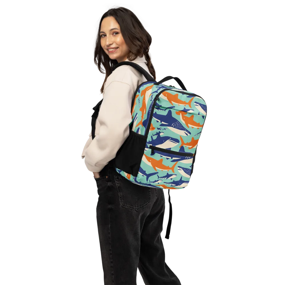 Tidal Giants on Utility Backpack — Back
