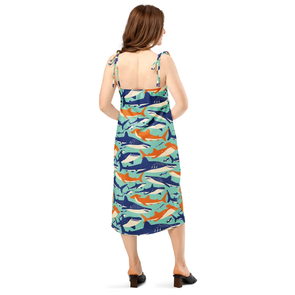 Tidal Giants on Slip Dress — Back