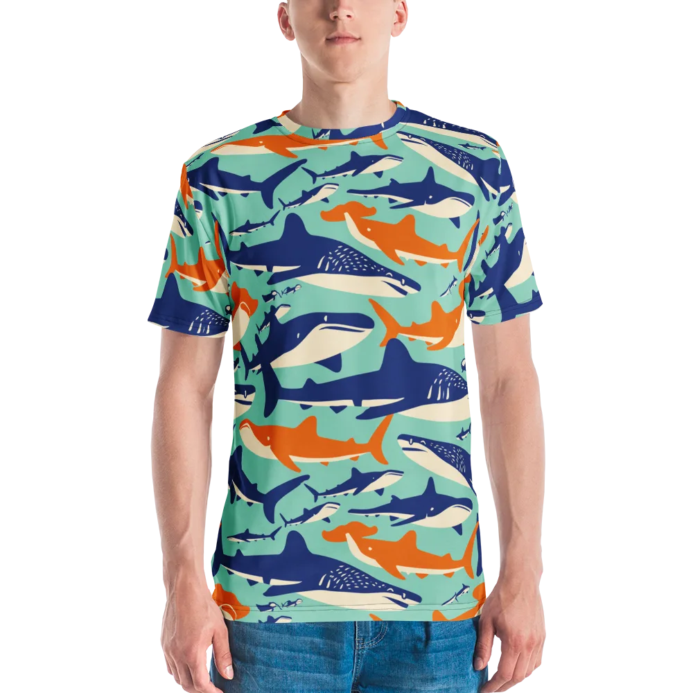 Tidal Giants on Men's Crew Neck T-Shirt — Front