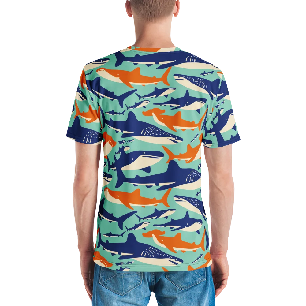 Tidal Giants on Men's Crew Neck T-Shirt — Back
