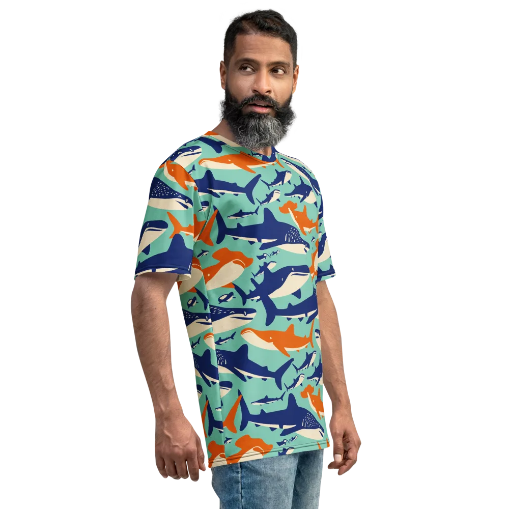 Tidal Giants on Men's Crew Neck T-Shirt — Right