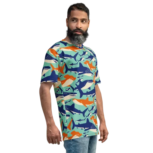 Tidal Giants on a Men's Crew Neck T-Shirt