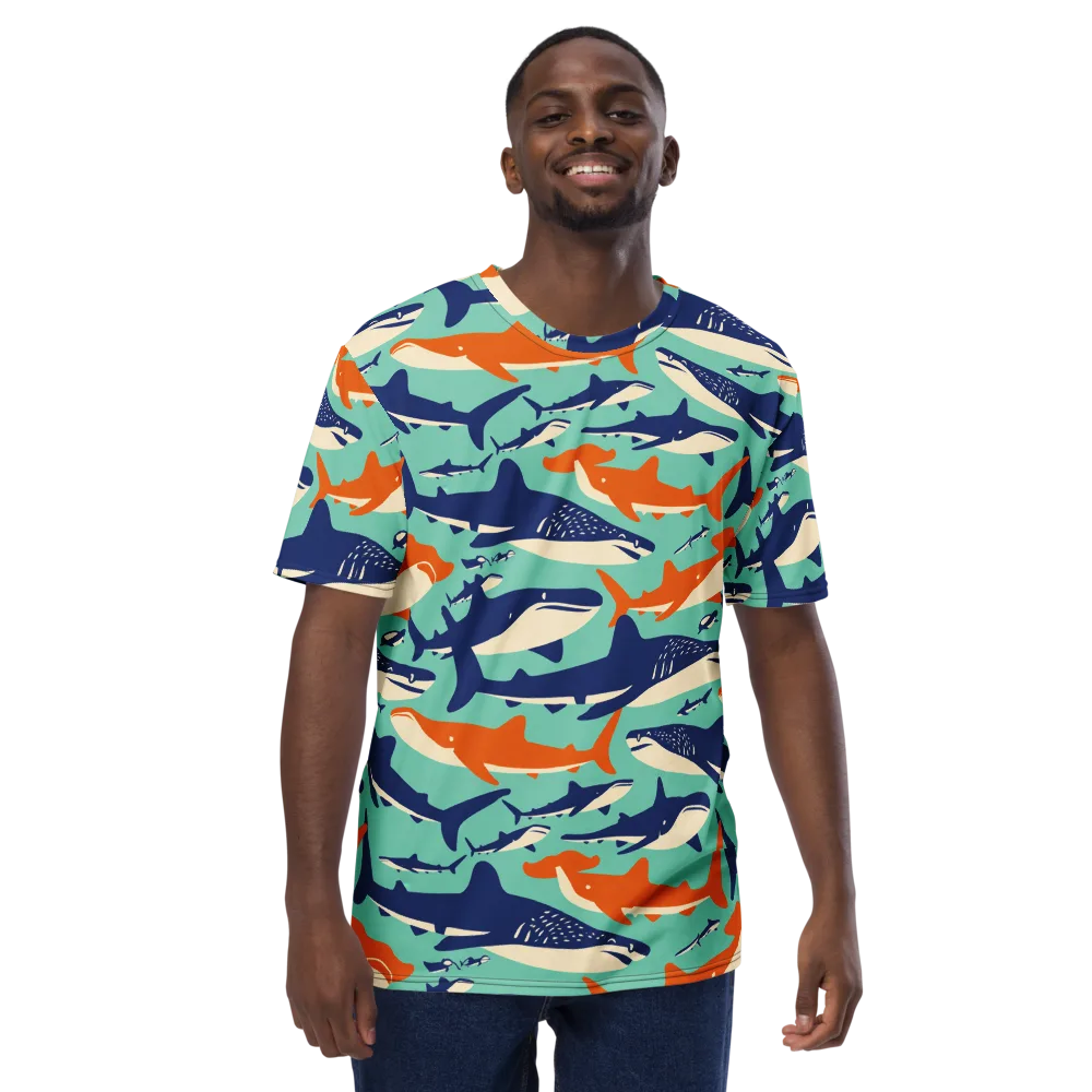 Tidal Giants on Men's Crew Neck T-Shirt — Front