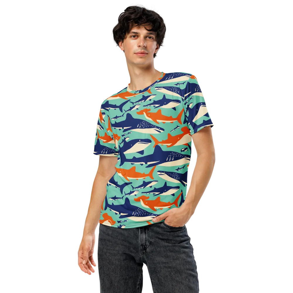 Tidal Giants on Men's Crew Neck T-Shirt — Front