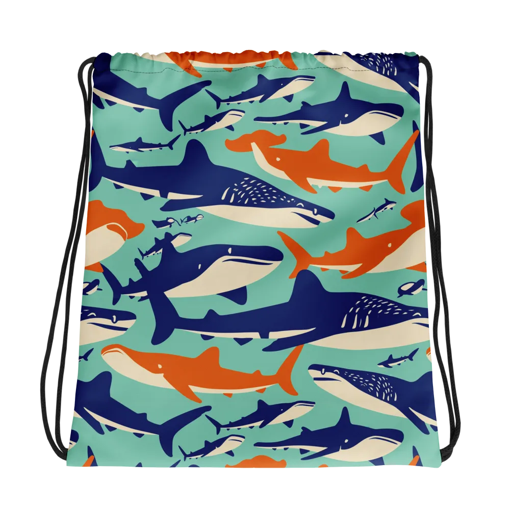 Tidal Giants on Drawstring Bag — Photo