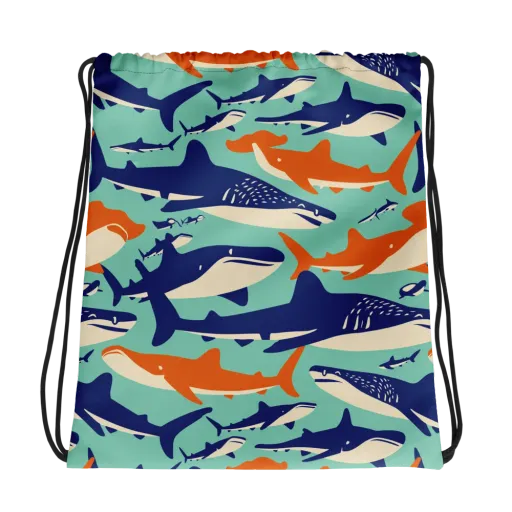 Tidal Giants on a Drawstring Bag