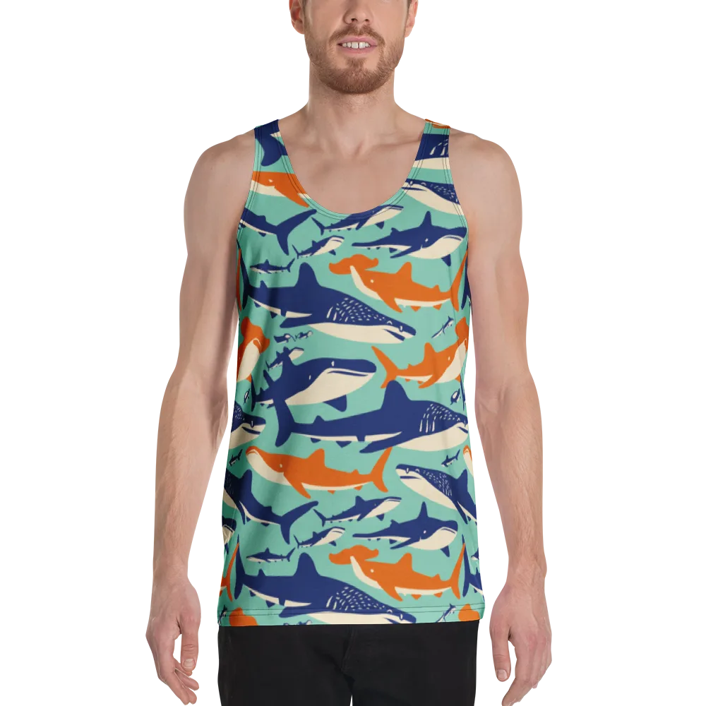 Tidal Giants on Men's Tank Top — Front