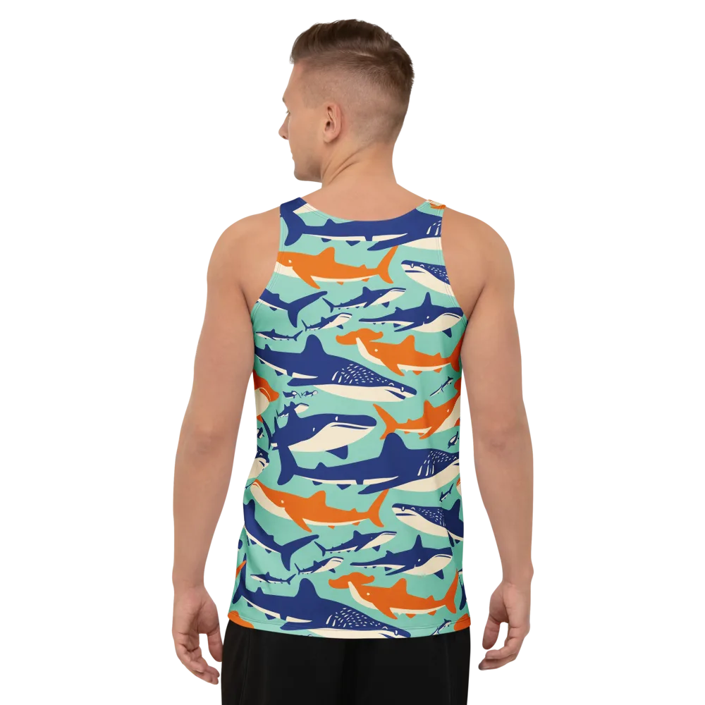 Tidal Giants on Men's Tank Top — Back