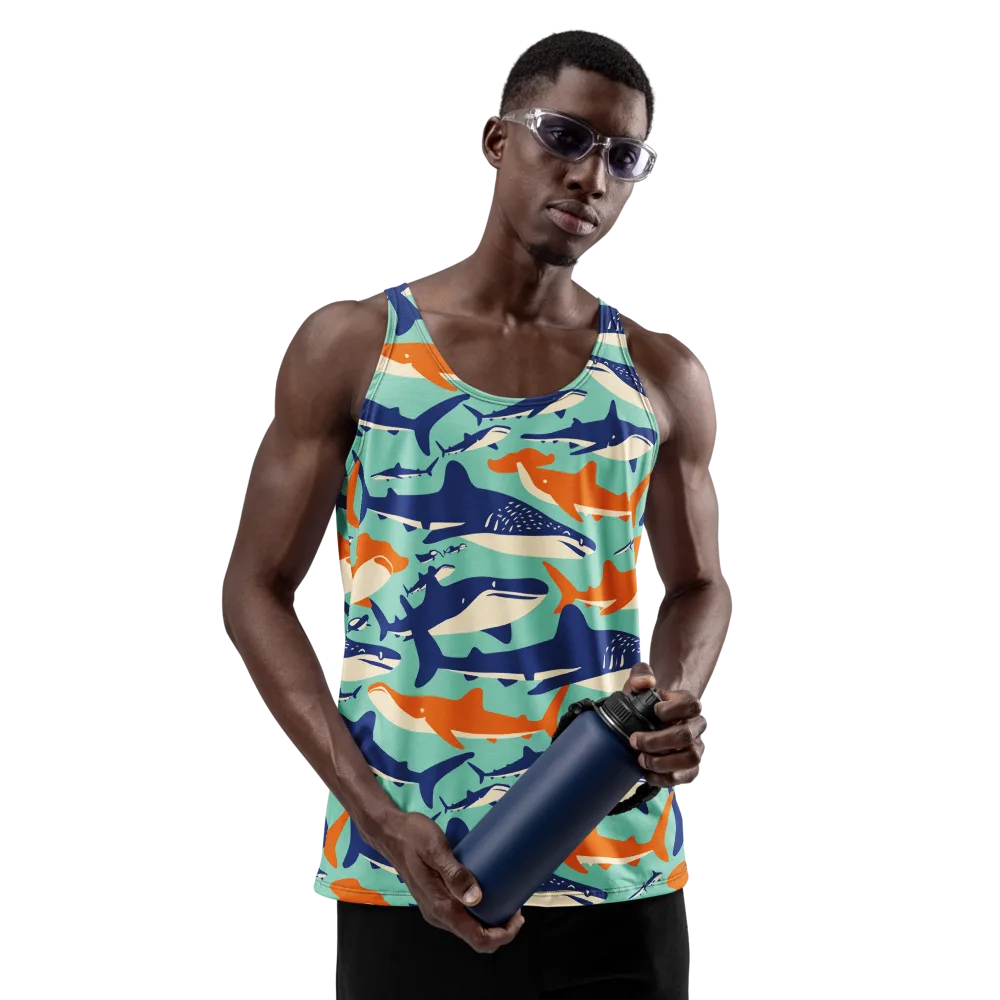 Tidal Giants on Men's Tank Top — Front