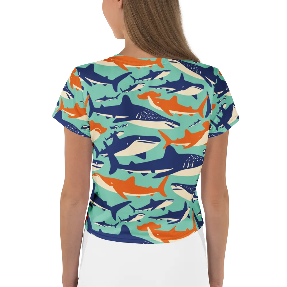 Tidal Giants on Crop Tee — Back