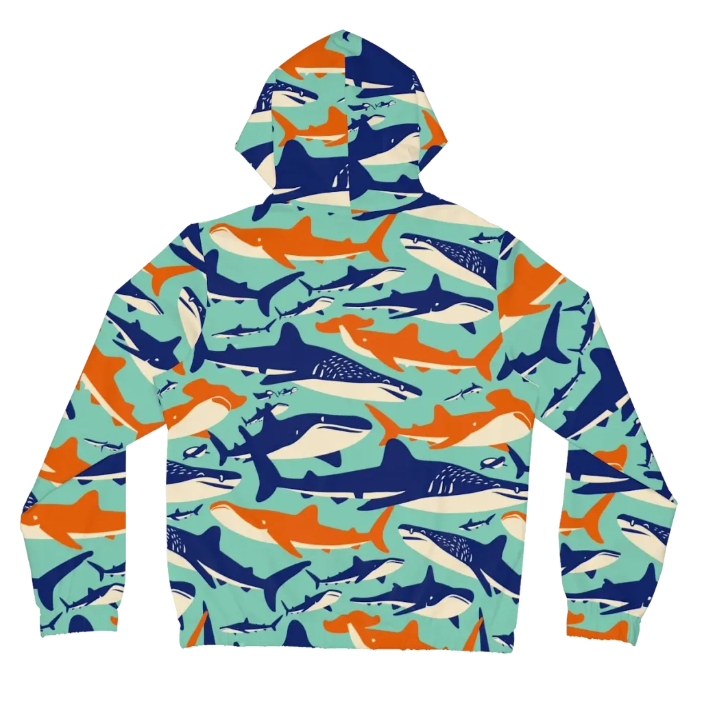 Tidal Giants on Women's Full-Zip Hoodie — Back