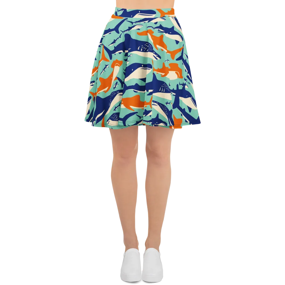 Tidal Giants on Skater Skirt — Front