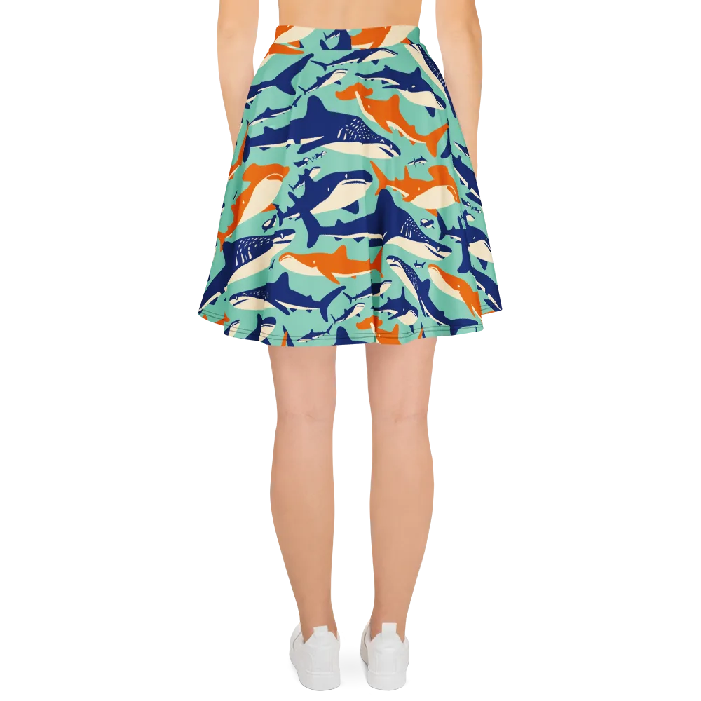 Tidal Giants on Skater Skirt — Back