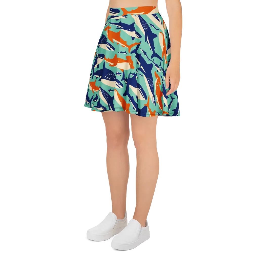 Tidal Giants on Skater Skirt — Left
