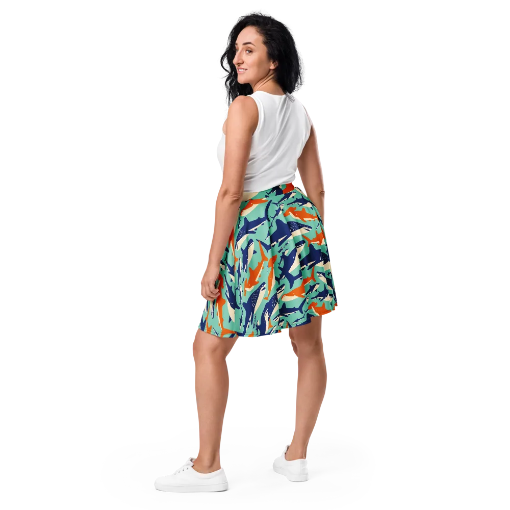 Tidal Giants on Skater Skirt — Back