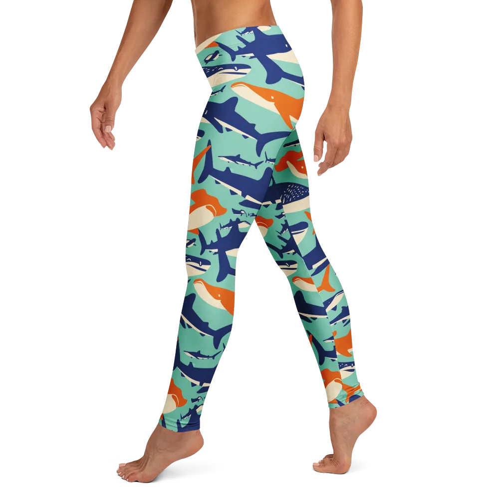 Tidal Giants on Leggings — Left
