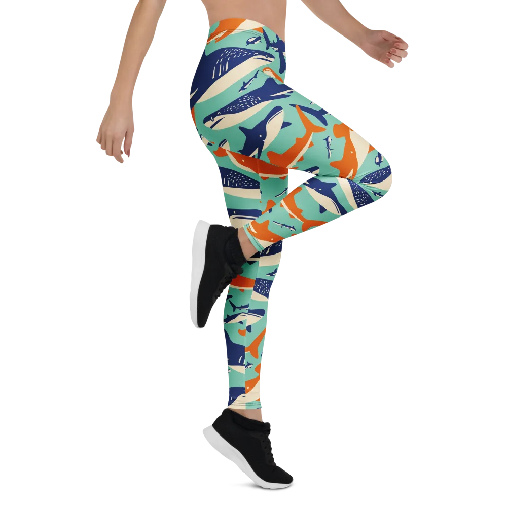 Tidal Giants on Leggings — Right