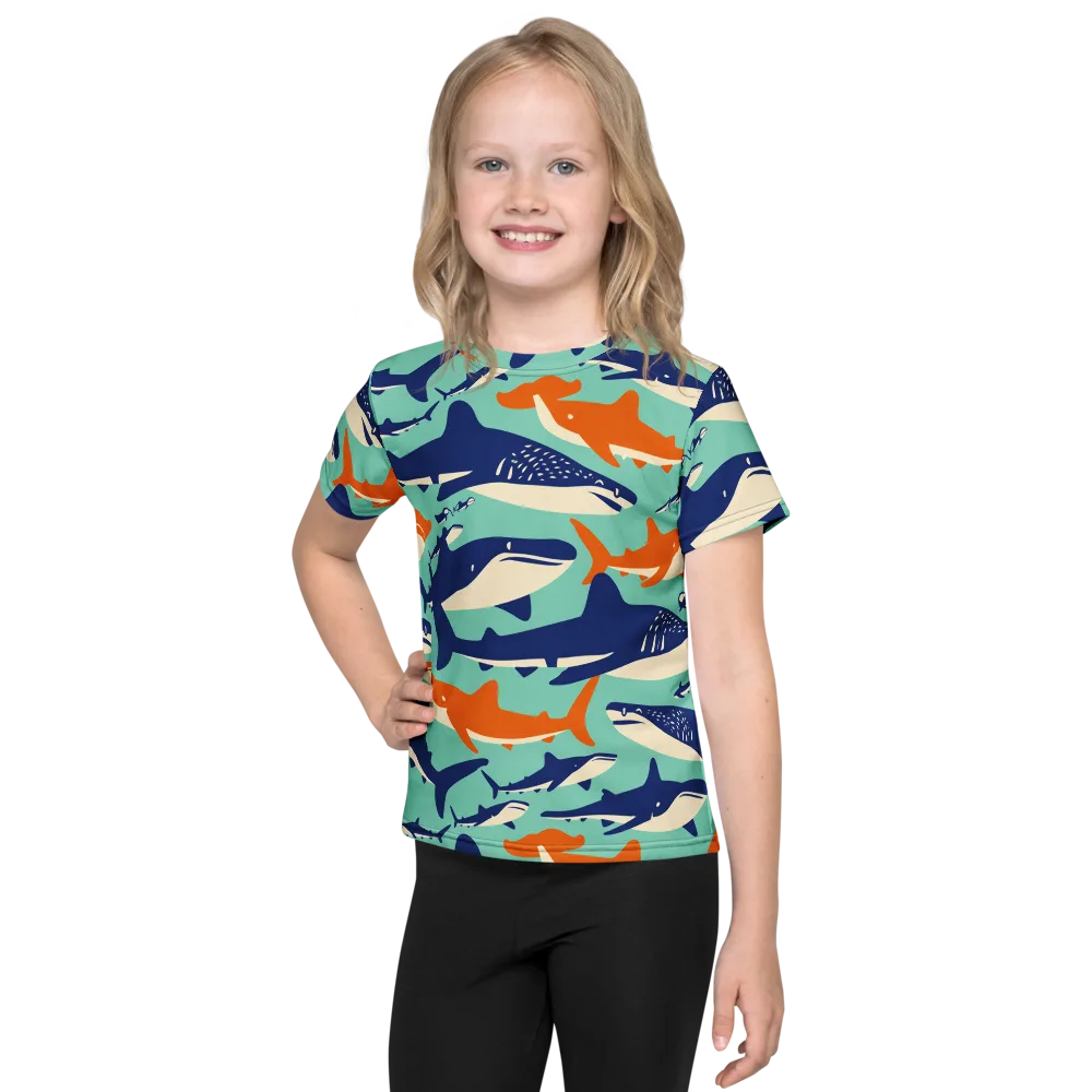 Tidal Giants on Kids Crew Neck T-Shirt — Front