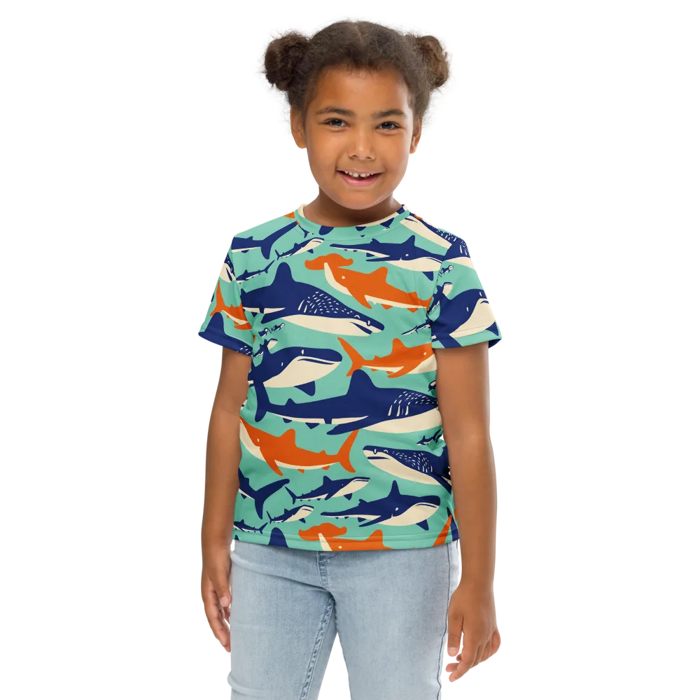 Tidal Giants on Kids Crew Neck T-Shirt — Front