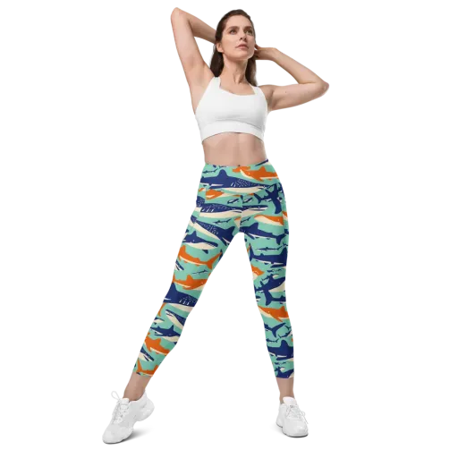 Tidal Giants on a Leggings with Pockets