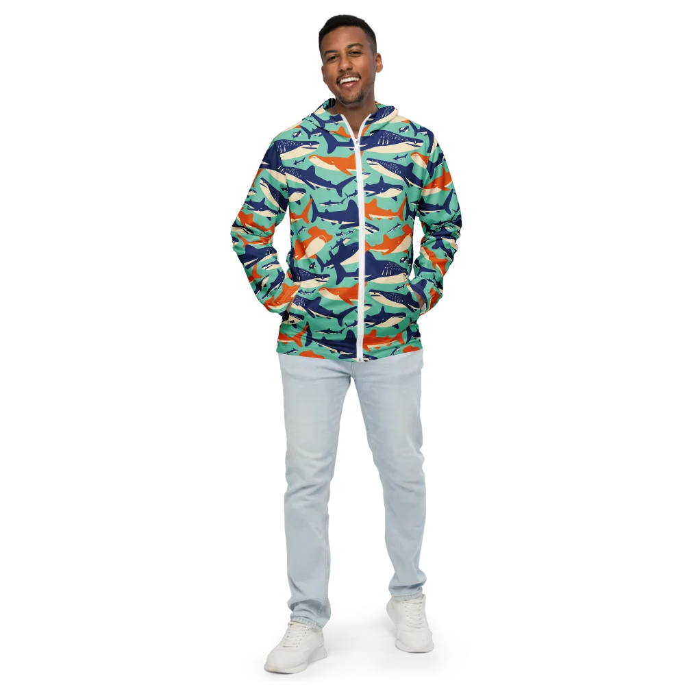 Tidal Giants on Men's Windbreaker — Front