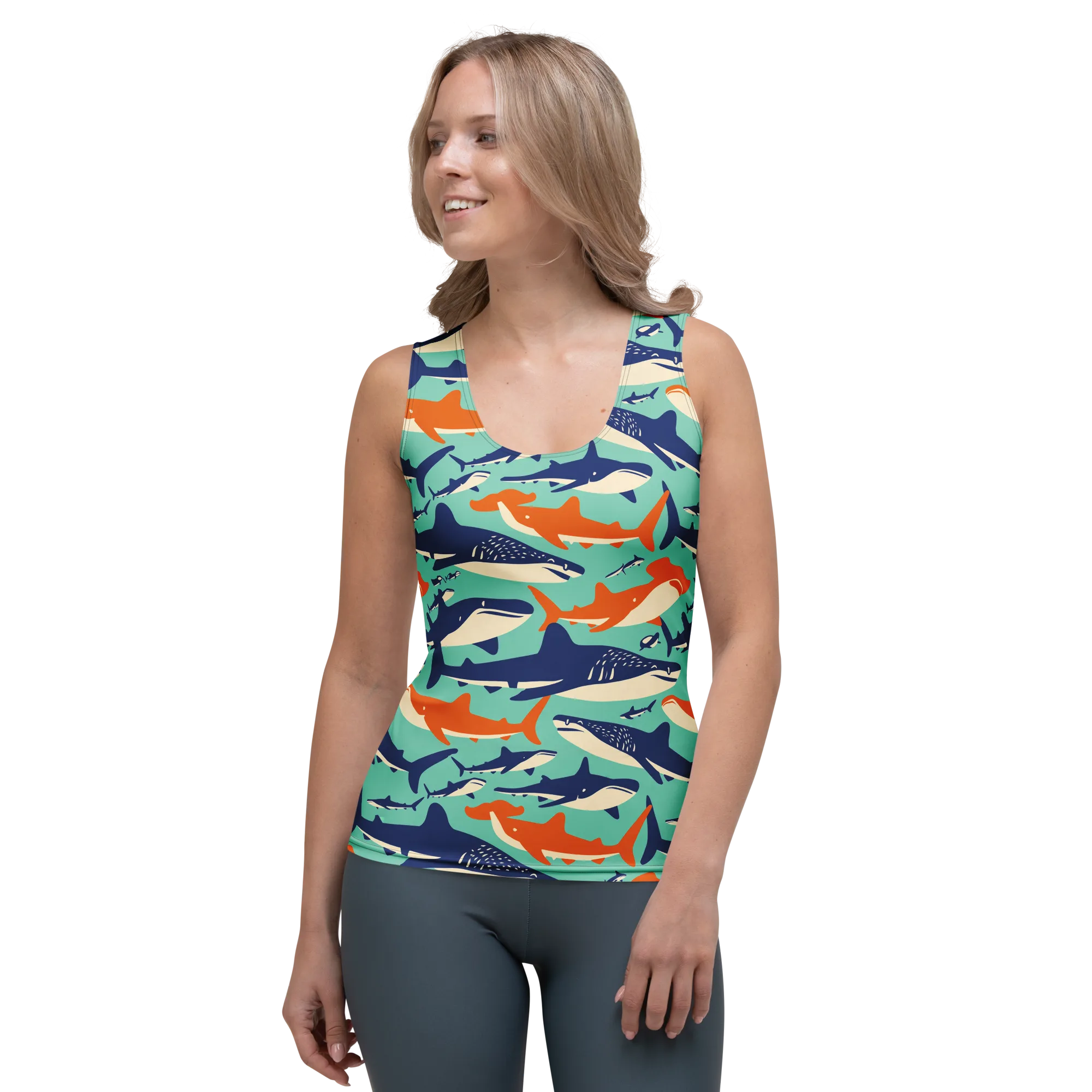 Tidal Giants on Women's Tank Top — Front