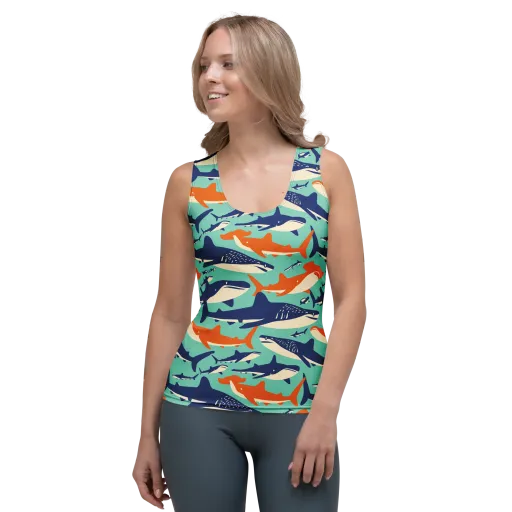 Tidal Giants on a Women's Tank Top